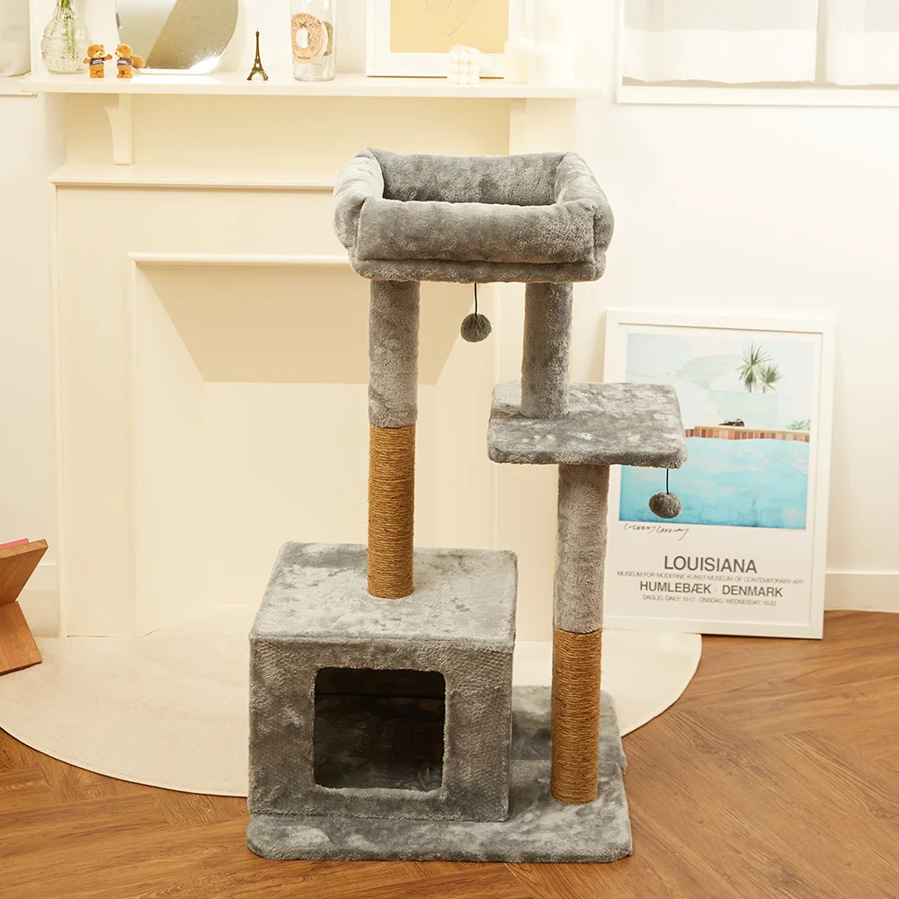 Pettoria GP Platform Breathable Cat Heavy Cat Tower 101cm Green