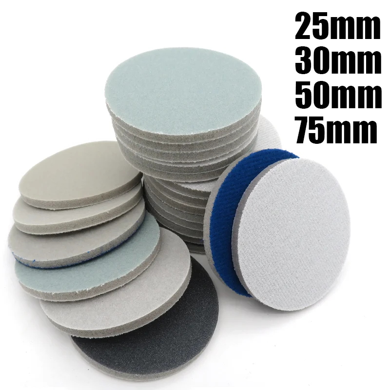 Amplas cakram spons amplas basah & kering 300-3000 Grit penghalus Hook Loop