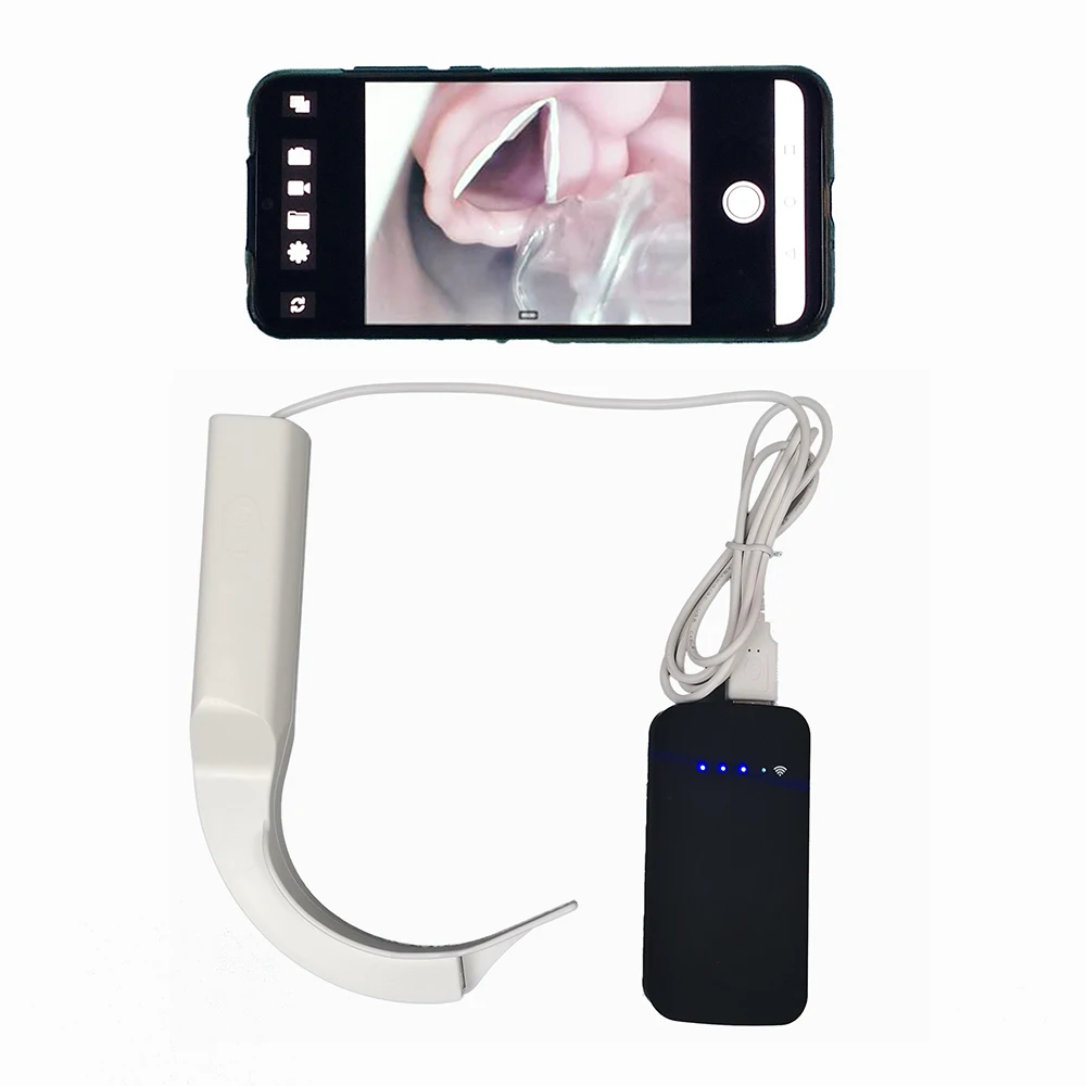 

Anesthesia Video Laryngoscope WiFi Wireless Video Laryngoscope Disposable Video Endoscope for Intubation