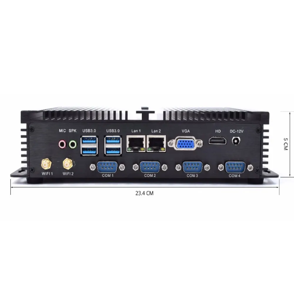 Partaker Rugged Industrial Mini PC | Intel Celeron 2955U | 1 LAN | 2 RS232 Ports | Free Shipping