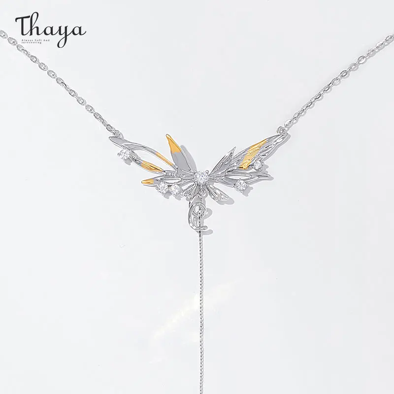 

Thaya Unique Butterfly Design Pendant Women Necklace Elegant Women Chorker High Quality Fashion Collar For Girls Party Jewelry