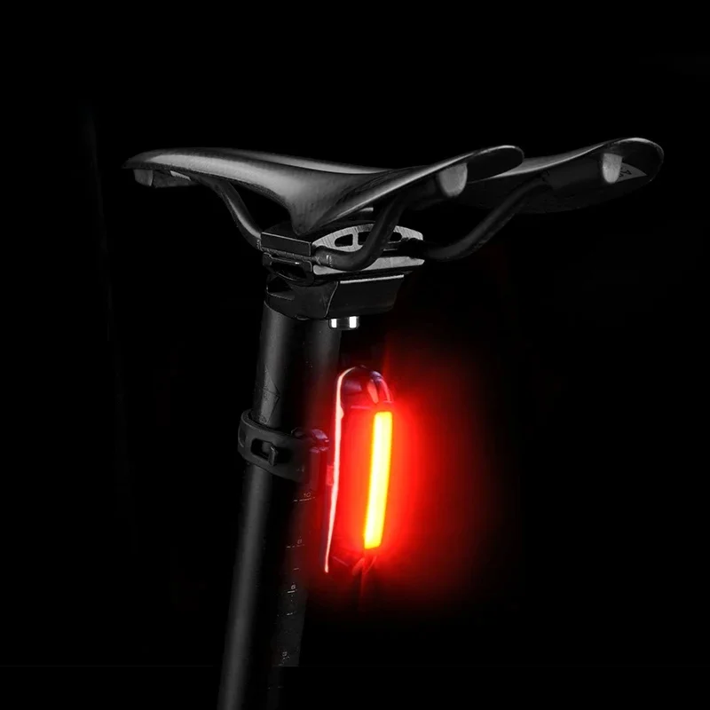 AliExpress ROCKBROS Bicycle Light Waterproof Bike Taillight LED USB Rechargable Safety Back Light Riding Warning Saddle Bike Rear Light