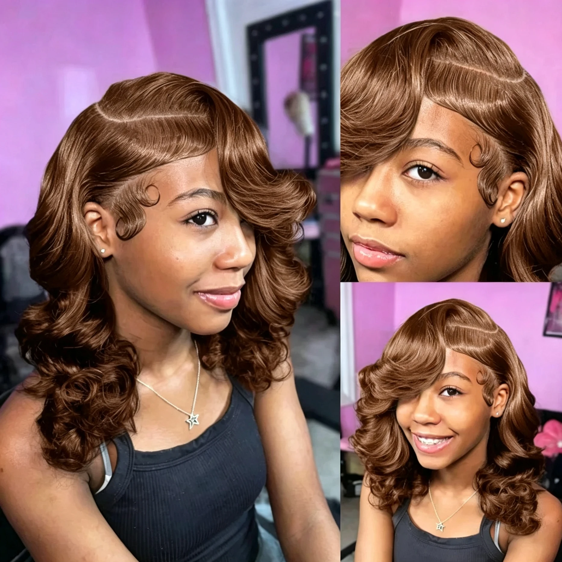 13x4 HD Transparent Lace Body  - огляд і ціна Pre Parted 13X4 Lace Front Bob Wig