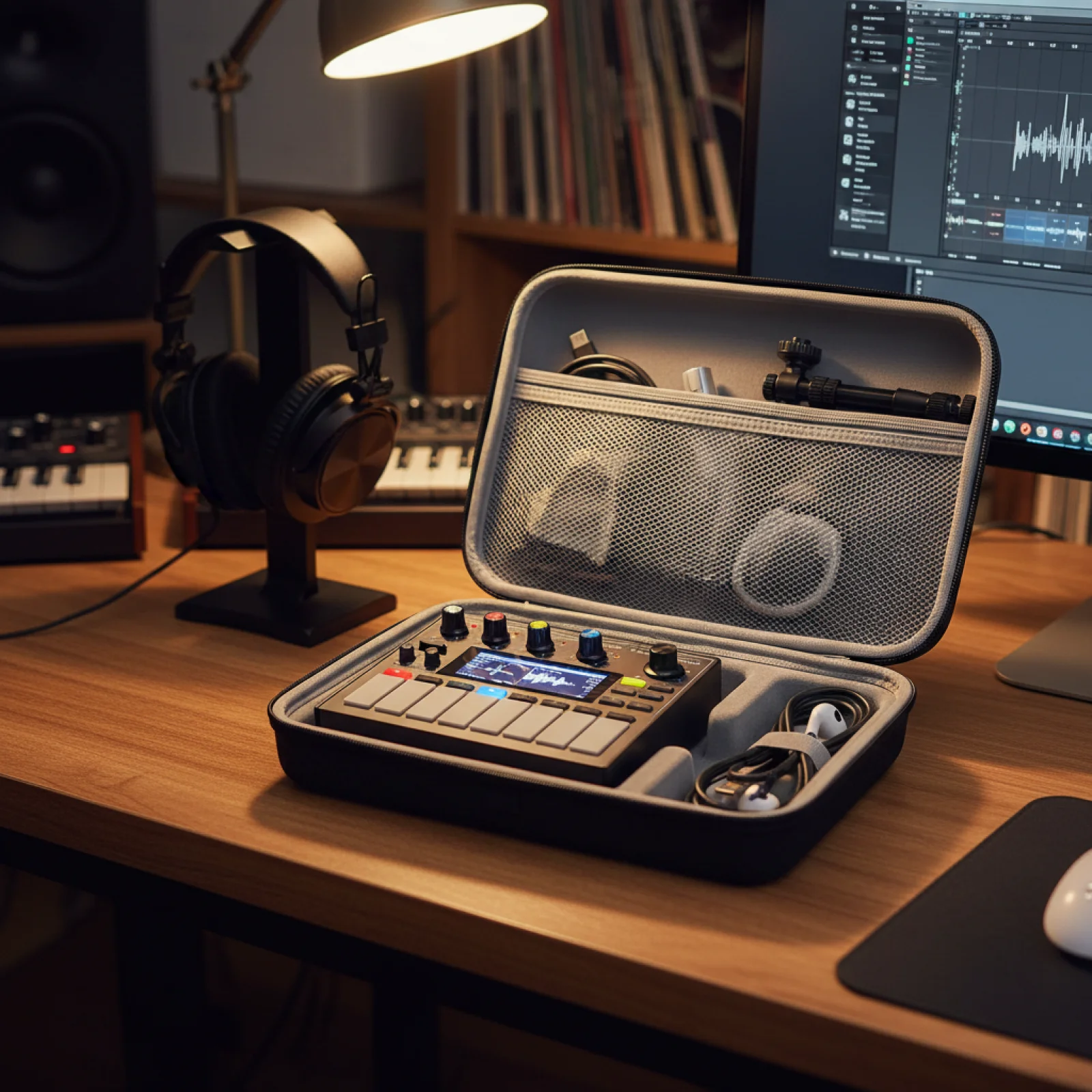 

EVA Hard Storage Case for Synthesizer Waterproof Lightweight Durable Carrying Bag Ideal for Studio And Travel Accessories