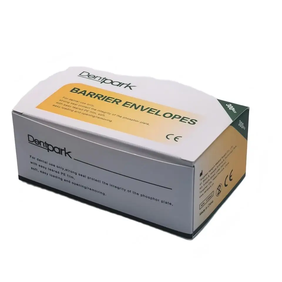 300Pcs/Box Top Quality Disposable Dental Barrier  nvelopes Size 0 1 2 Phosphor Storage Plate Sleeves X Ray Film Cover Box Pack