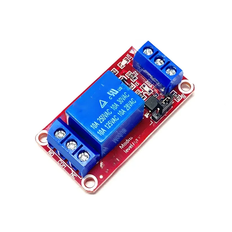 Module de relais 1 canal 5V, optocoupleur isolé, déclencheur haut-bas, puce unique, carte rouge 1 voie