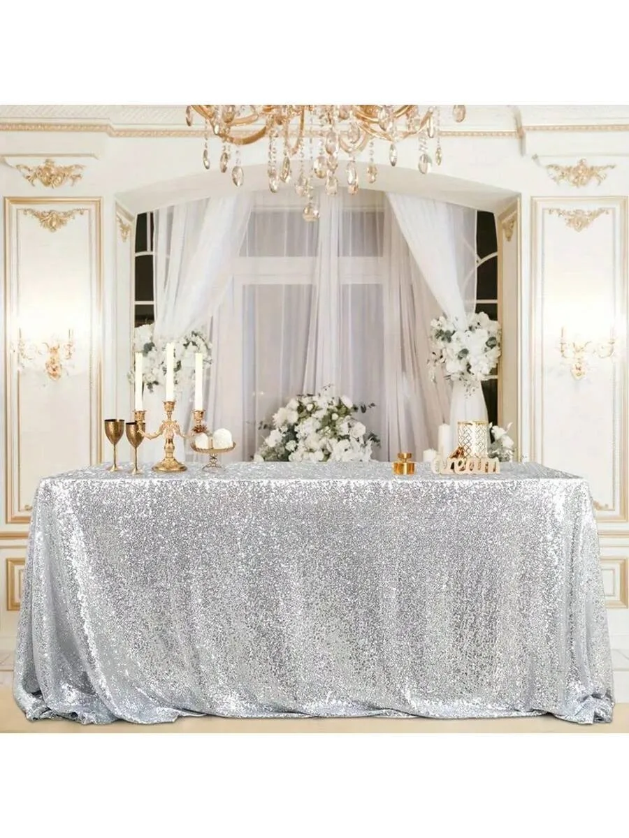 1pc Tablecloth, Suitable For Wedding Supplies, Party Decorations, Birthday Decorations, Kitchen Essentials, Table Decorations