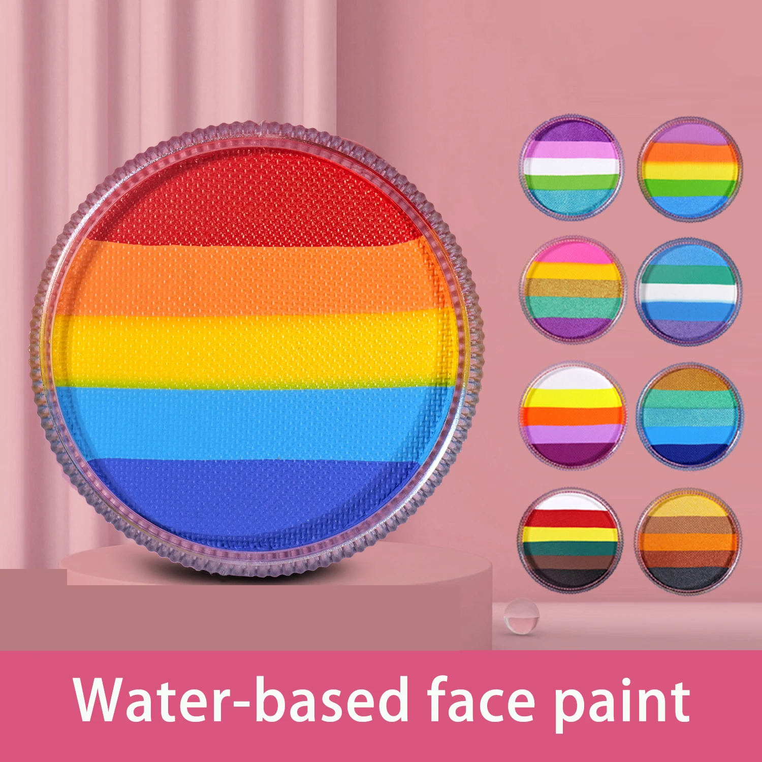 30g children's water-based face paint rainbow split cake is easy to clean safe and non-toxic suitable for various holidays