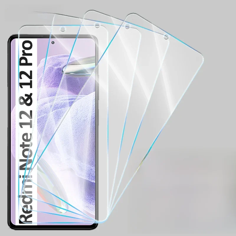 4 pçs protetor de tela vidro temperado para xiaomi redmi nota 12 turbo 12 4g 11 pro 10 10s 11s vidro