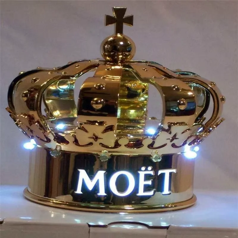 SPARKLER LED CROWN LED PER NIGHTCLUBS SENZA LOGO BOTTLE PRESENTER GLORIFICATORE