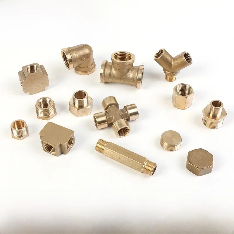 Raccord de tuyau de plomberie pneumatique en laiton, filetage mâle/femelle 1/8 "1/4" 3/8 "1/2" 3/4 "1" raccords en cuivre BSP adaptateur de gaz d'huile d'eau