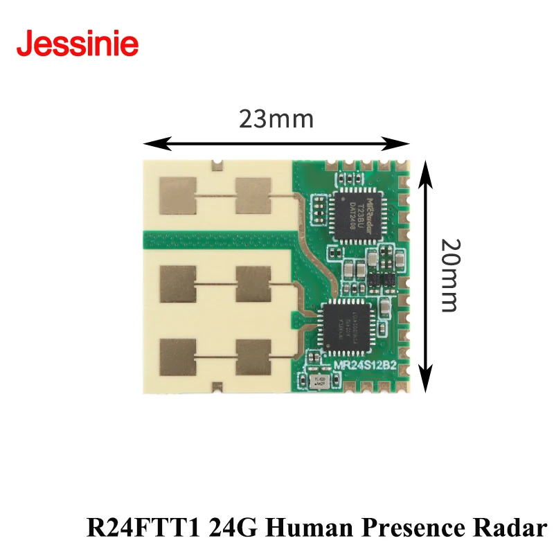 Módulo de Radar de Onda Milimétrica R24FTT1 24G para Detección de Presencia Humana, Módulo de Radar para Percepción de Movimiento Humano