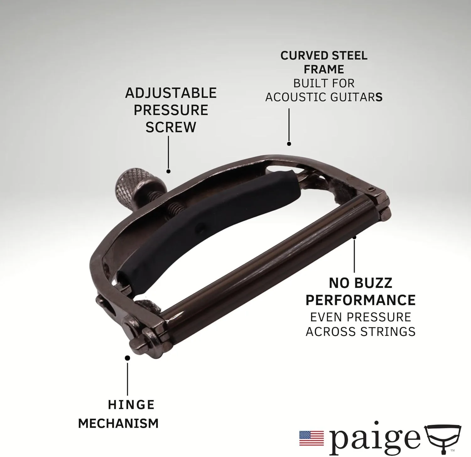 Paige Original & Clik Series Guitar Capos – Multiple Models Available