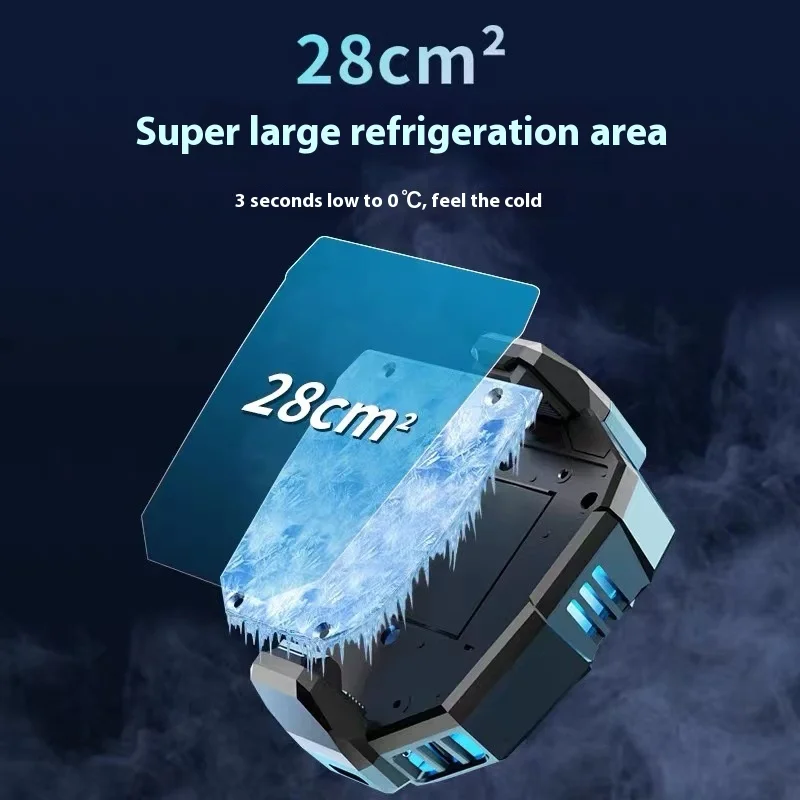 2025 New Adjustable Semiconductor Phone Cooler Live Special Back Clip Silent Cooling Artifact Live Phone Gear Cooler Radiator