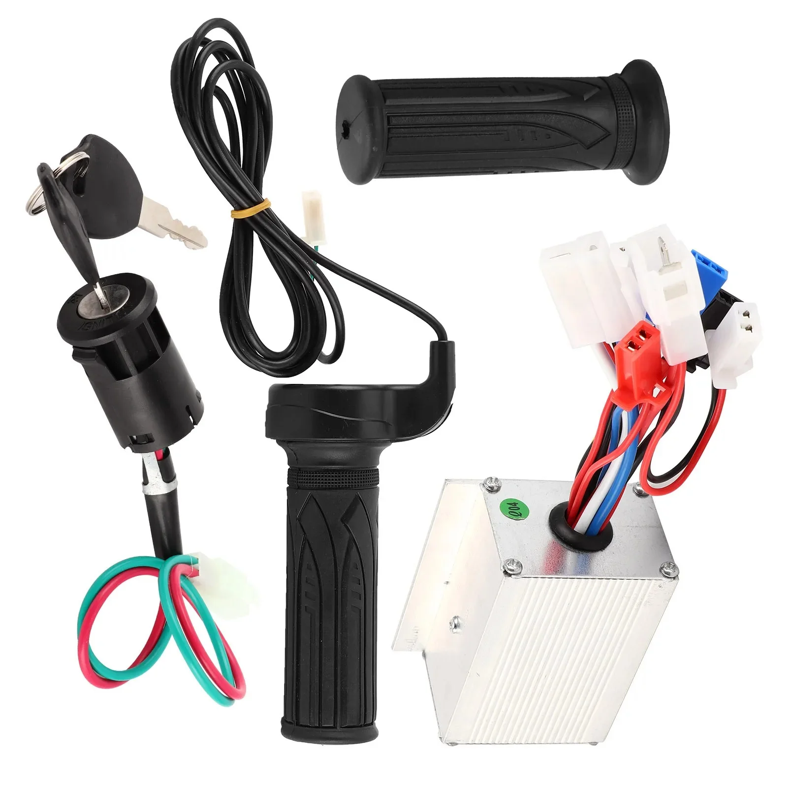 AliExpress Qiilu Electric Scooter Speed Controller Set 24V 250W Controller with Throttle Grip Lock Scooter Accessory Scooter Controller Kit