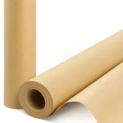 DIY Recycled Material Kraft Paper Roll - Ideal for Shipping - Wrapping and Crafts - Postal Wrapping Paper - Craft Wrapping Paper