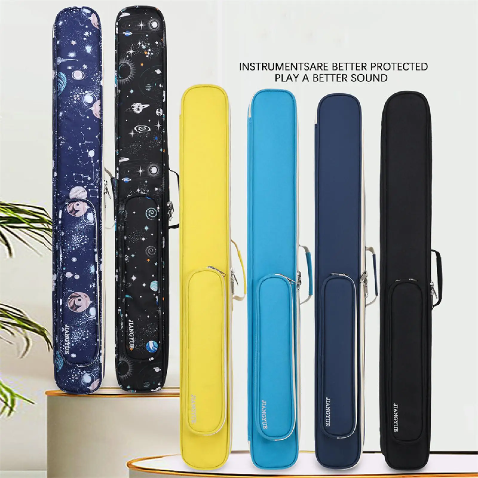 

Pool Stick Case Zippered Pool Stick Bag Billiards Accessories Organizer Container 1/2 club Jointed Pool Cue Protector Pouch