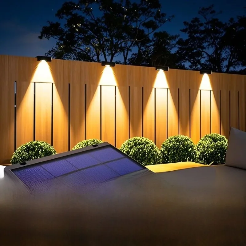 Hekverlichting op zonne-energie Buiten waterdichte LED-spotlens Zonne-lamp voor buitendek Tuinrail Ontworpen voor wandverlichting - afbeelding 2