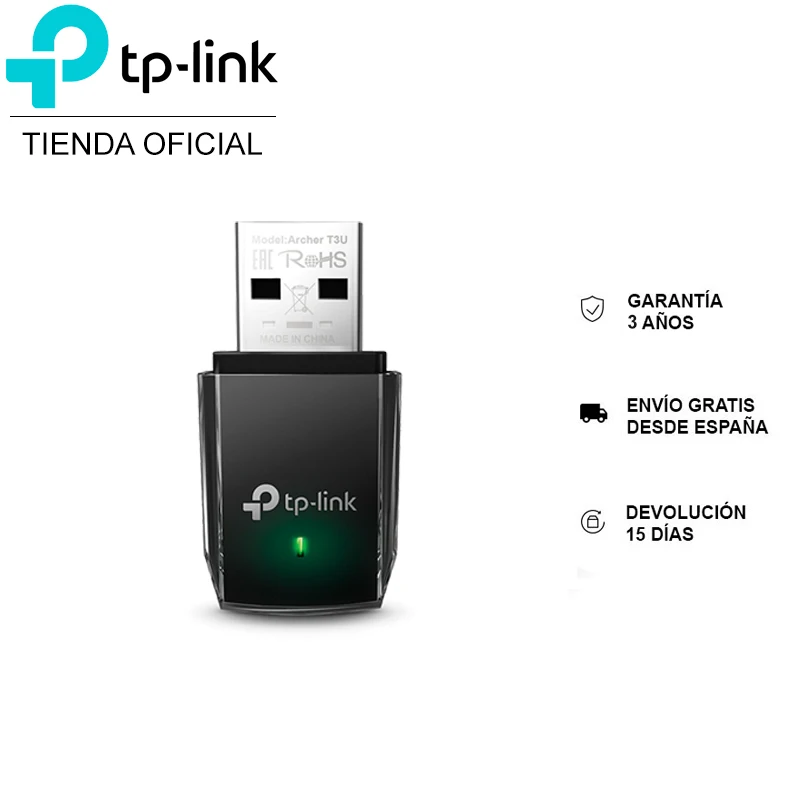 TP-LINK Archer T3U MIMO USB WiFi adapter ultra fast speed AC 1300Mbps 2.4GHz / 5GHz support Windows 10