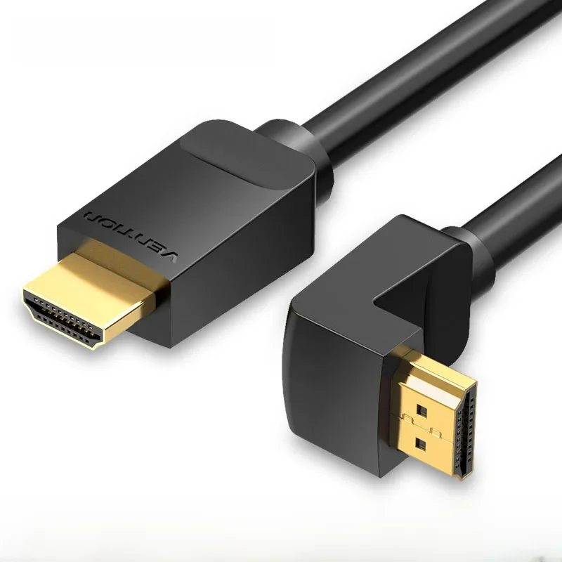 Kabel HDMI Vention 4K HDMI 2.0 Adapter HDMI 90/270 stopni do Apple TV PS4 Rozdzielacz wideo Audio Kabel HDMI 90 stopni — zdjęcie produktu 7
