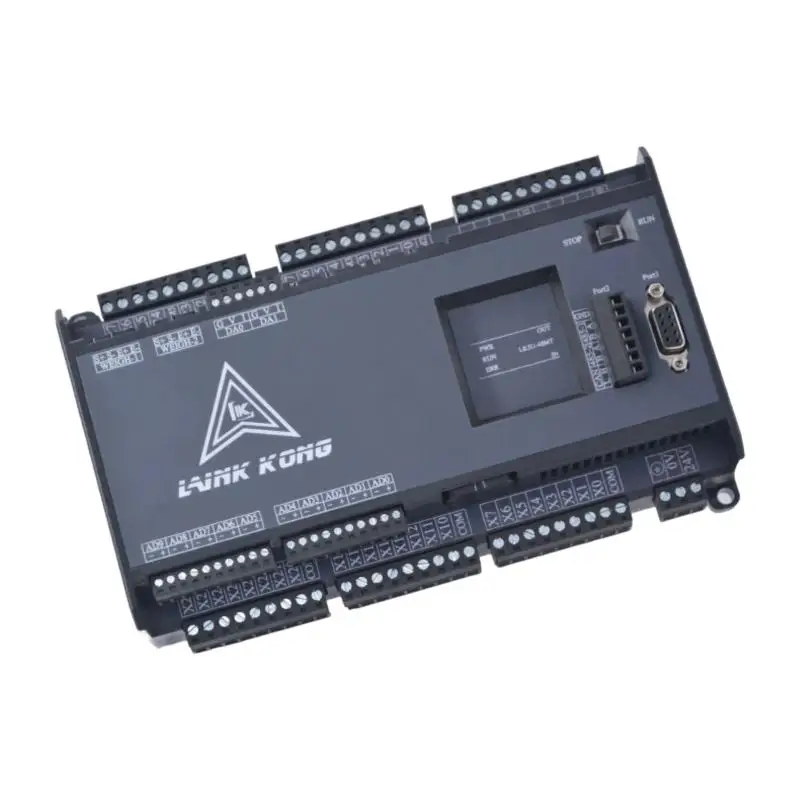 Relay Transistor LK3U FX3U-14/24/32/48 MR/T/RT PLC 200KHz MODBUS 0-10V Analog In Out Support Expansion Module Industrial Control
