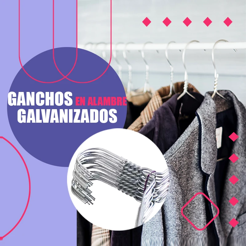 خطافات التنظيف الجاف المجلفنة C.13*16 100 قطعة #4