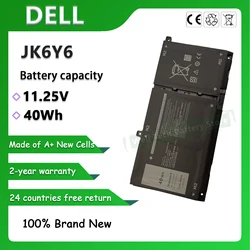 JK6Y6 Laptop Battery for DELL Inspiron 14 5400 5401 5402 5406 5409 Inspiron 15 5501 5502 5509 Inspiron 13 5300 5301