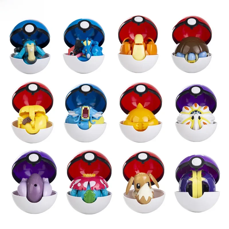 Figurines Pokémon Pikachu, Charizard, Greninja, Pocket Monster, Pokeball, Action, Déformation, Modèle, Jouets, Boîte Originale Authentique, Cadeau, Nouveau