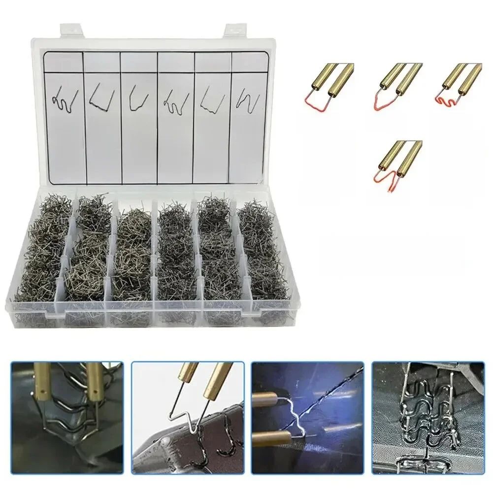 Agrafes à chaud pour soudeur de plastique, Machine de réparation du plastique automobile, fil de soudage, réparation de pare-chocs de voiture, 3000 pièces