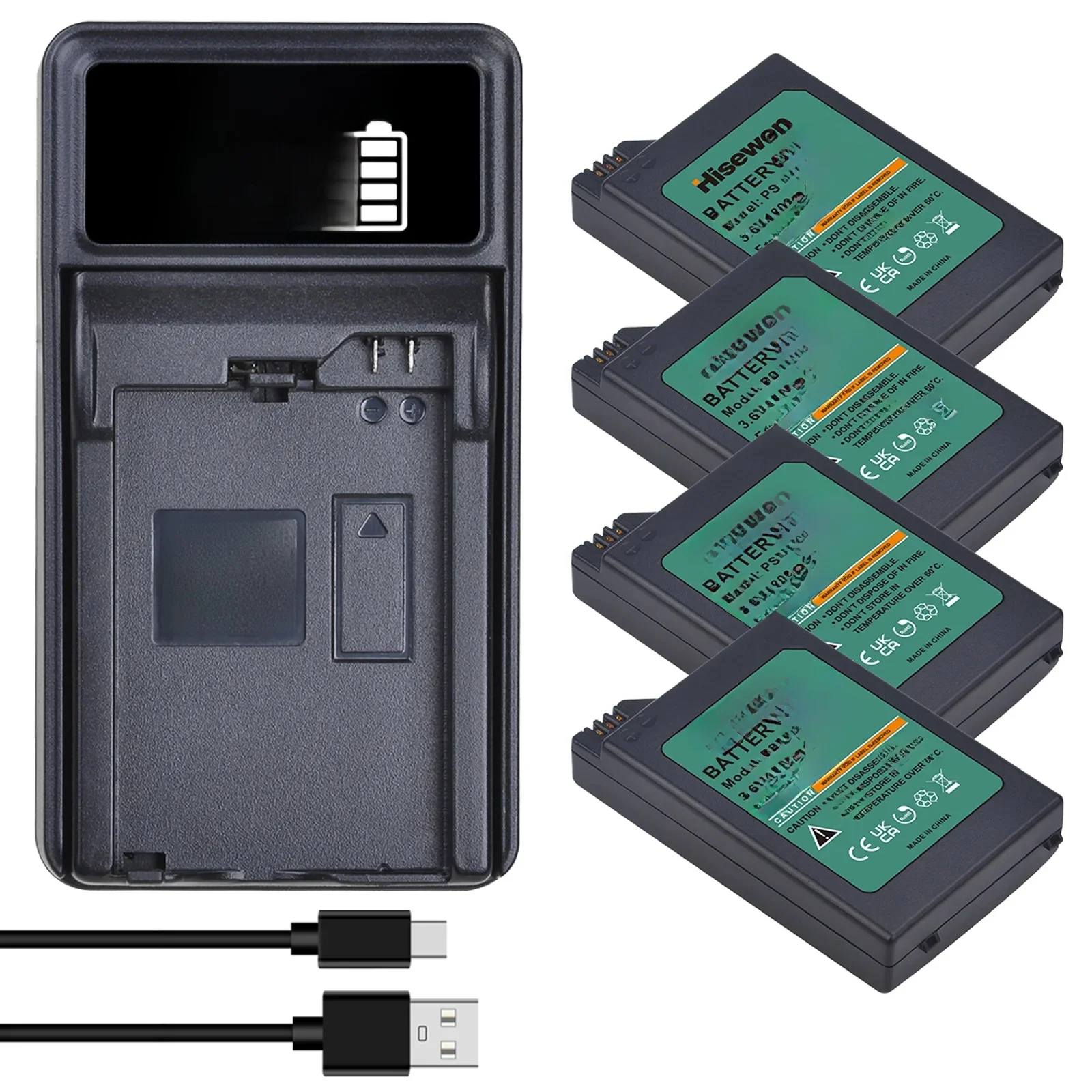 Batteries au Lithium de remplacement PSP-110 PSP-1005 pour Console Portable Sony PlayStation, batterie/chargeur pour manette de jeu PSP-1000