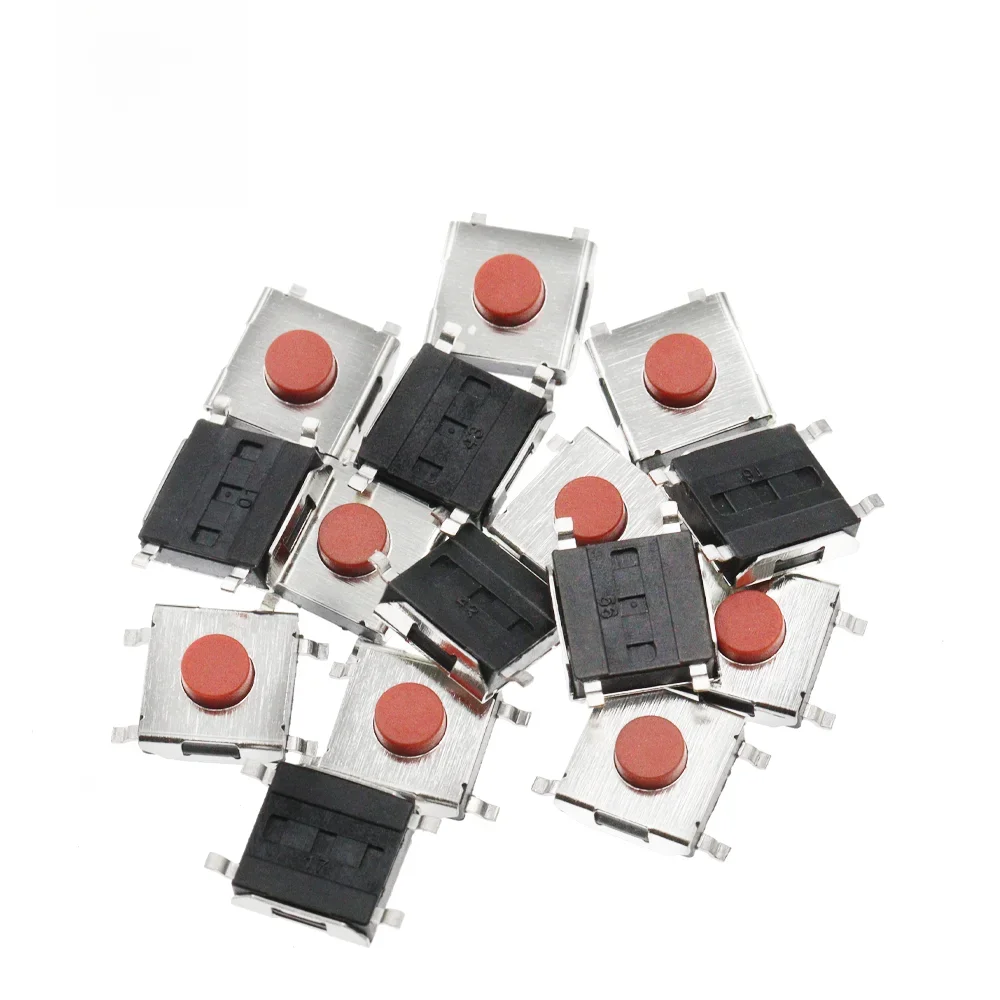6X6X3.1MM interrupteur SMD 4Pin tactile Micro interrupteur bouton poussoir commutateurs rouge SMD interrupteur tactile 6*6*3.1mm