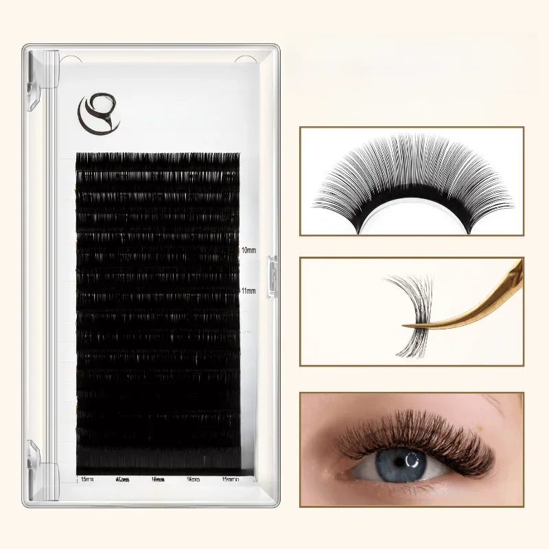 SENSE WIMPERS 16 Rijen Premium Individuele Natuurlijke Mega Faux Nertsen Russische Volume Wimper Cilias Wimpers Extension - afbeelding 2