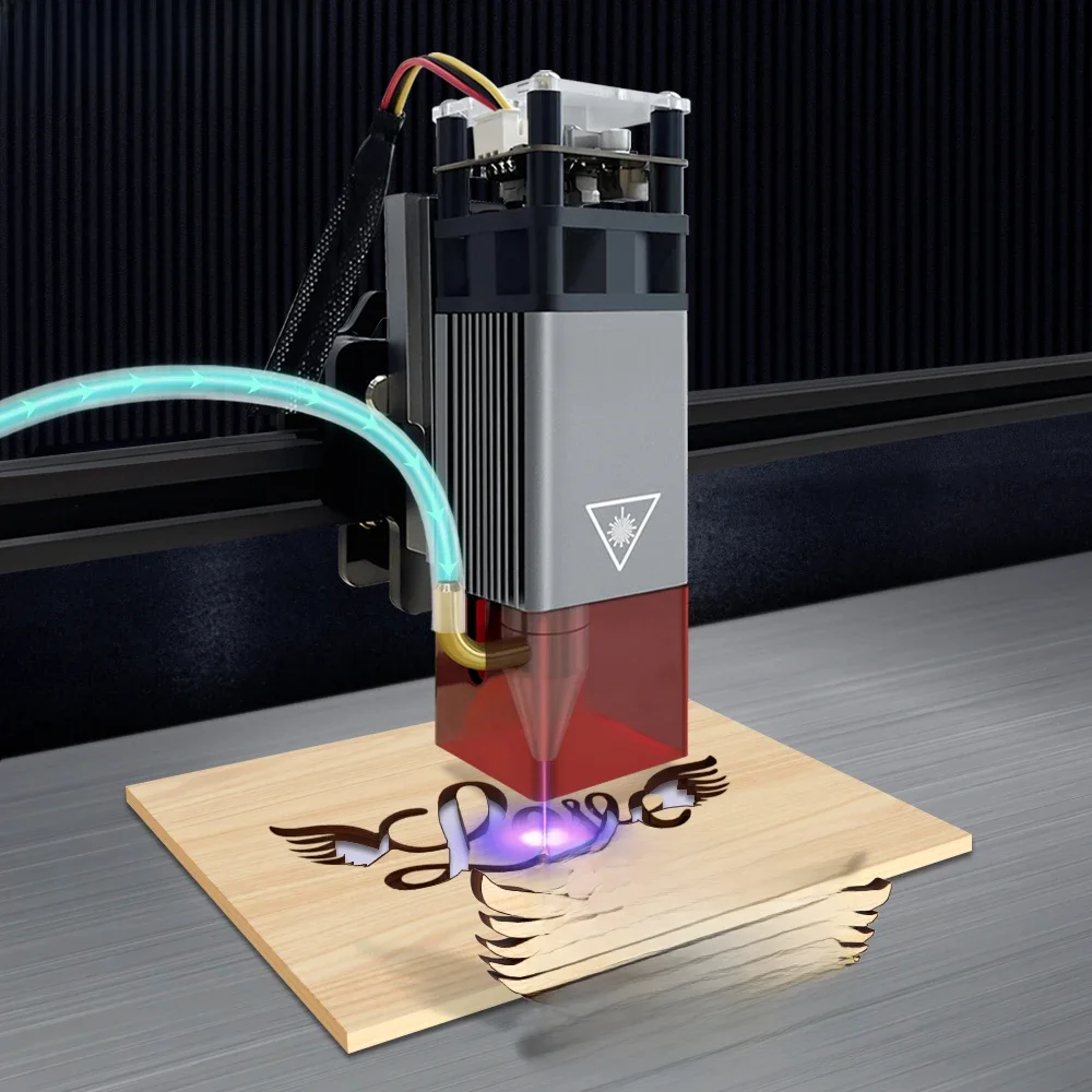 LASER TREE 4W 5W Głowica laserowa o mocy optycznej 450nm Niebieskie światło TTL PWM Moduł do grawerowania laserowego Cięcie drewna Narzędzia do obróbki drewna DIY — zdjęcie 2