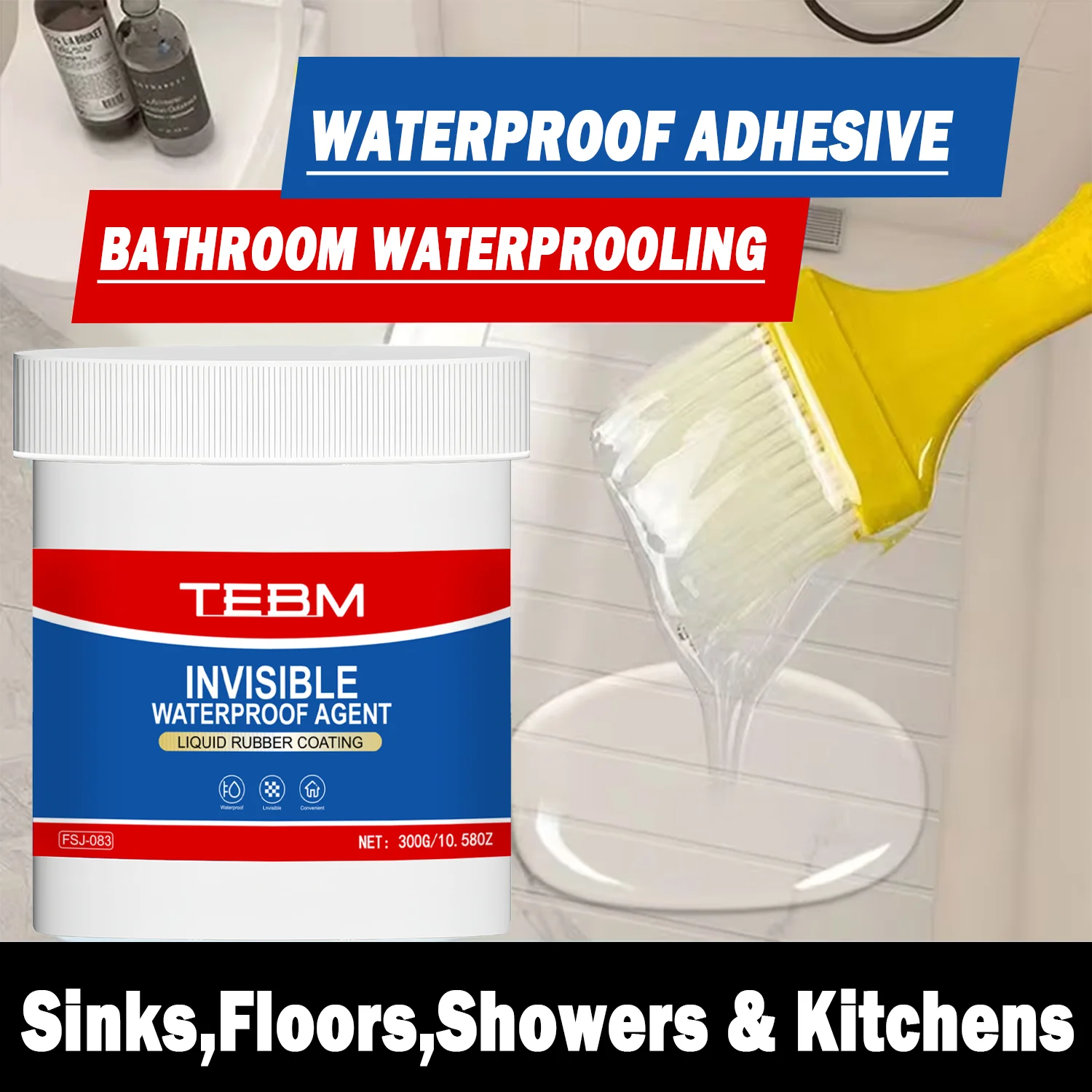 Multipurpose Ceramic Repair Agent Strong Adhesion Floor Repairing Cream Anti-leaking with Scraper for Toilet Bathroom Wall Floor