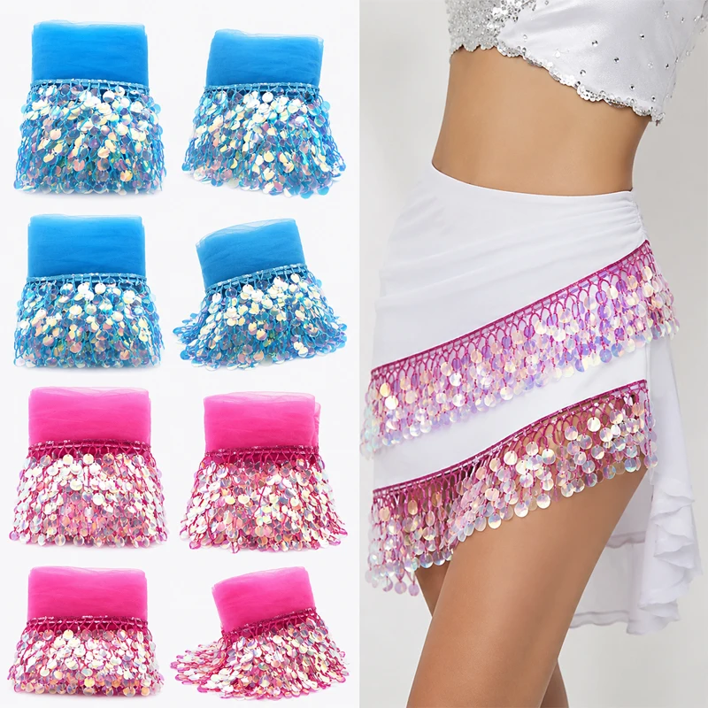 3/6/9Yard 17cm Sequin Fringe Tassel Fringes Lace Trim Ribbon for Latin Dance Garment Decor Trimming Dress Tassels DIY Accessory