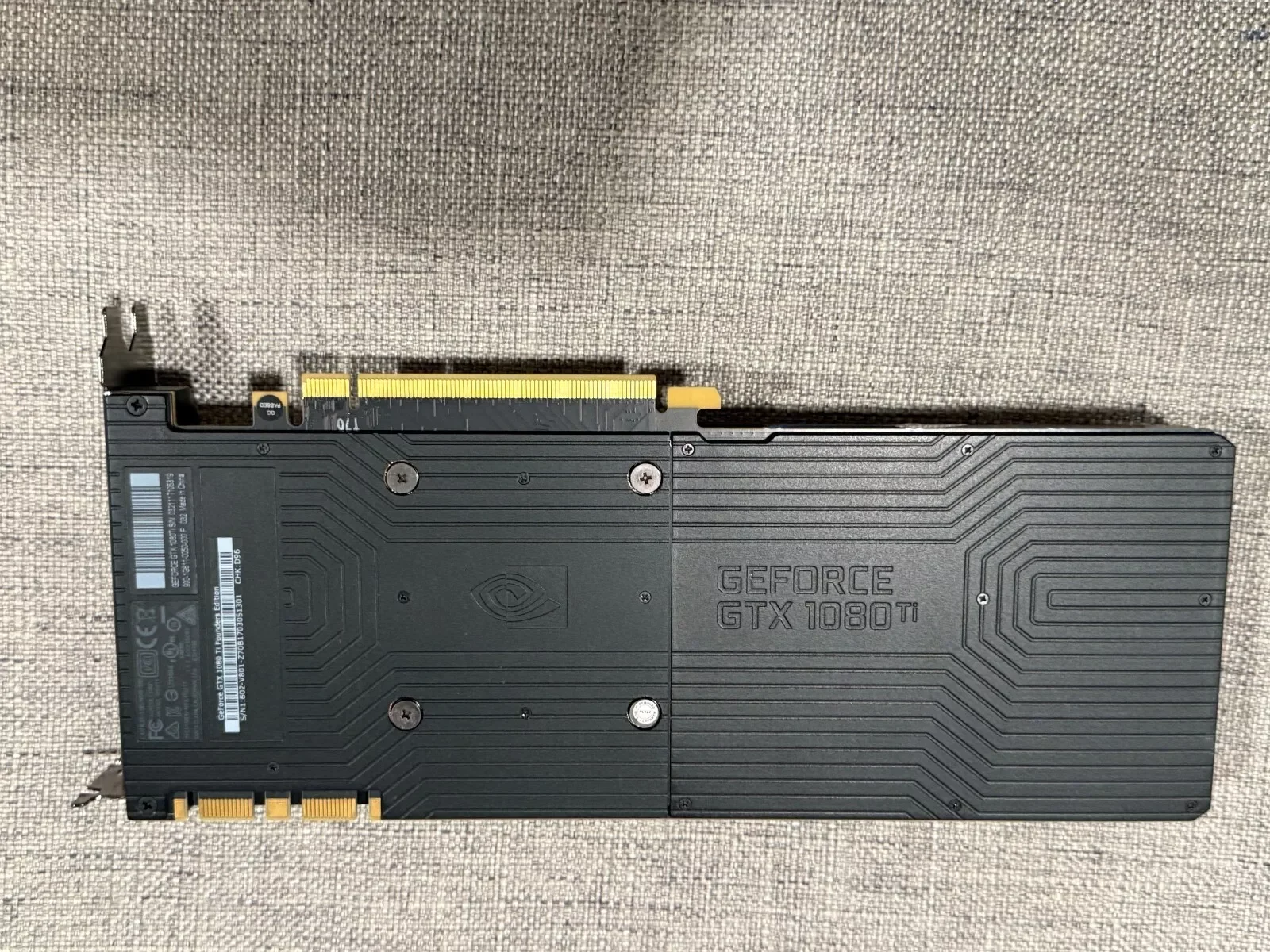 Elhasznált NVidia geforce GTX 1080 H Alapító Feltét 11GB GDDR5X Grafikus card.