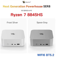 Beelink SER8 Powerfull AI PC AMD Ryzen 7 8745HS Mini PC 32G DDR5 1T NVME PCIe4.0 SSD USB4.0 2.5Gbps Desktop Gaming Computer