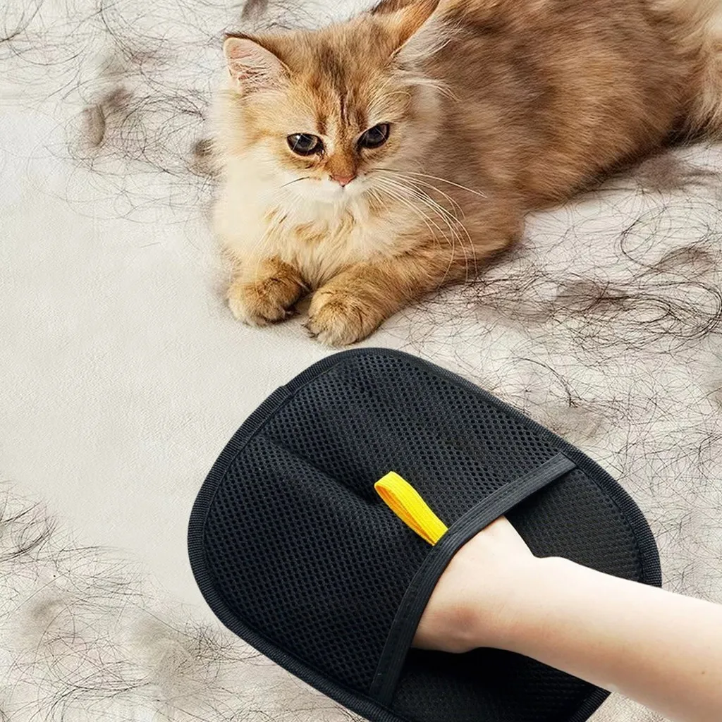 Kit Luvas Mágicas com Escova Adesiva – Cuidados Suaves para Remoção de Pelos e Limpeza do Seu Pet