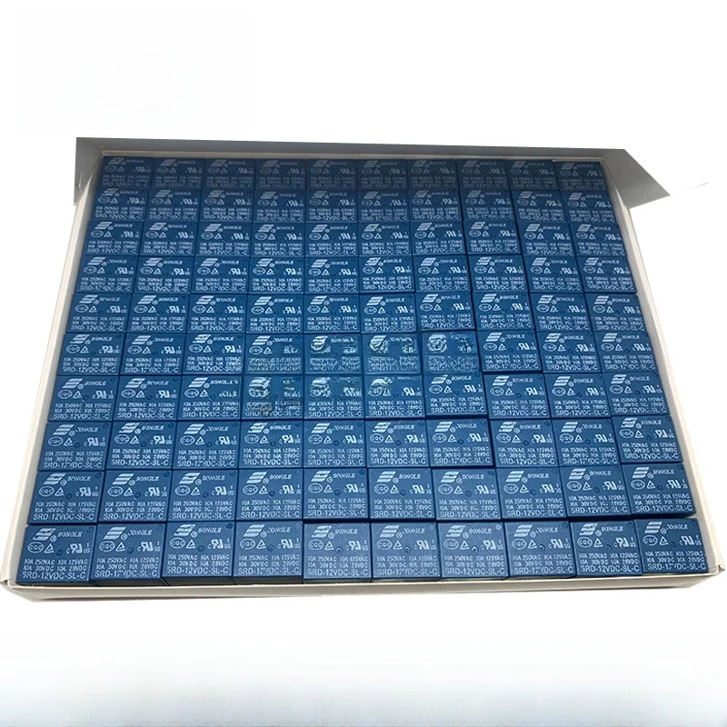 100szt/lot Przekaźnik SRD-05VDC-SL-C SRD-12VDC-SL-C SRD-24VDC-SL-C SRD 12VDC SL C 10A 250VAC 5PIN 3V 5V 9V 12V 24V 48V Przekaźnik mocy — zdjęcie produktu 7