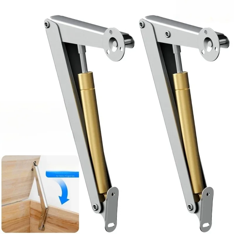 2 Stuks Zware Gasveren 60N-200N Soft Close Deksel Ondersteuning Scharnieren Automatische Langzaam Verlagen Veilig Pneumatische Deksel Lifters gasveren - afbeelding 2