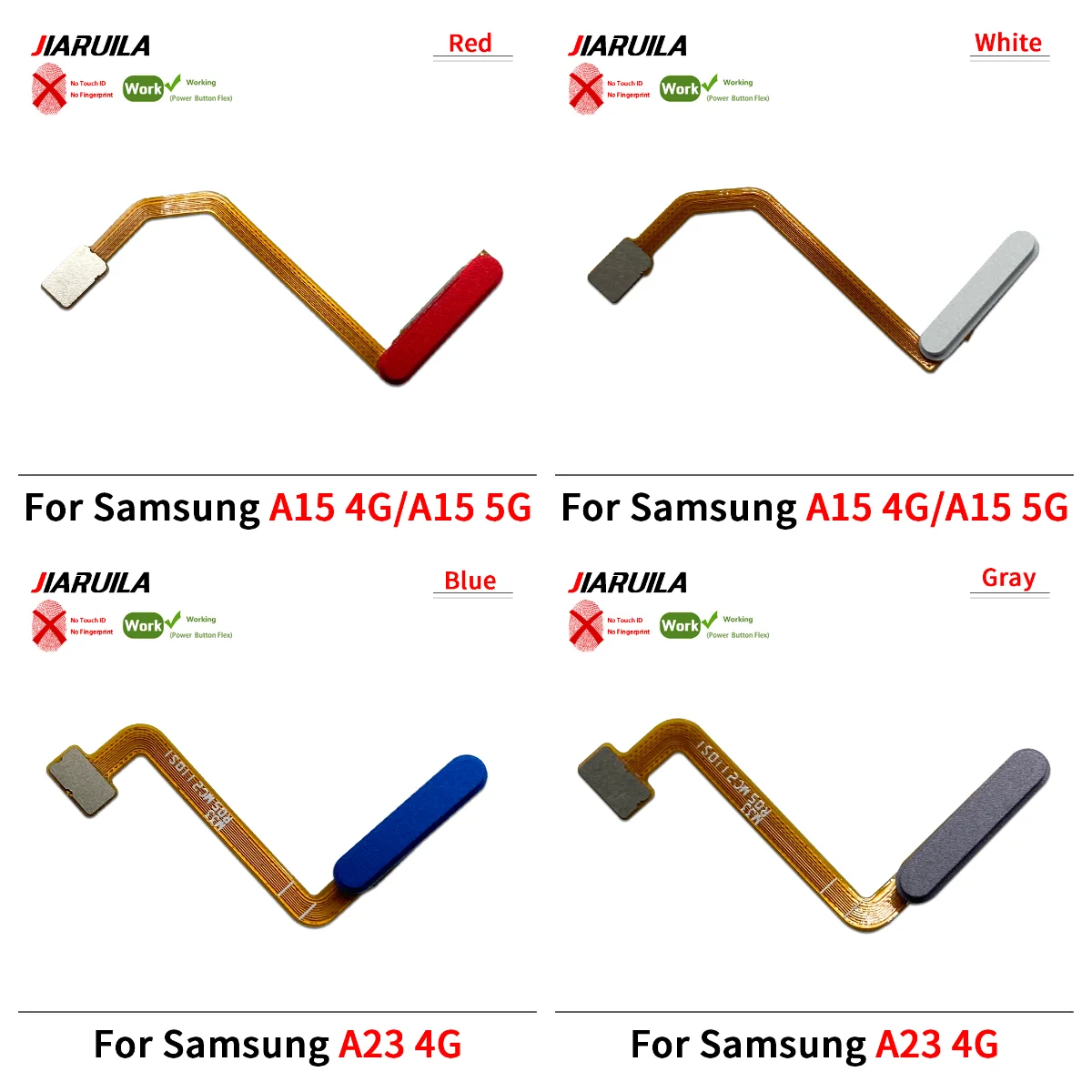 

10 шт., домашний гибкий кабель для Samsung A03S A15 5G A23 4G, датчик отпечатков пальцев, ключ возврата домой, кнопка меню, гибкий ленточный кабель