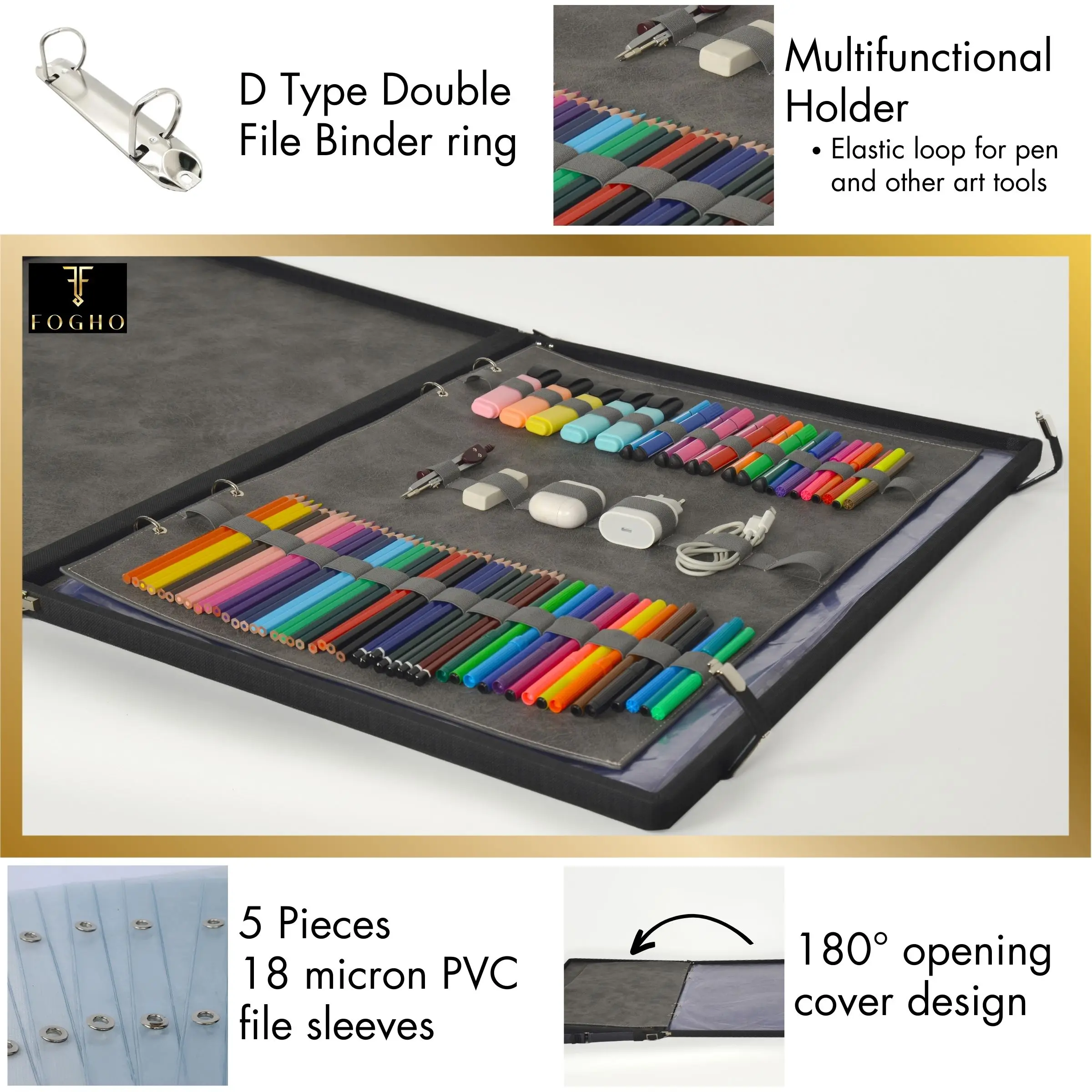 A2 Leder Binder Leder Portfolio Geschenke für Maler Portfolio Binder Leder Pad folio Leder Ordner Künstler Tasche Kunst zubehör