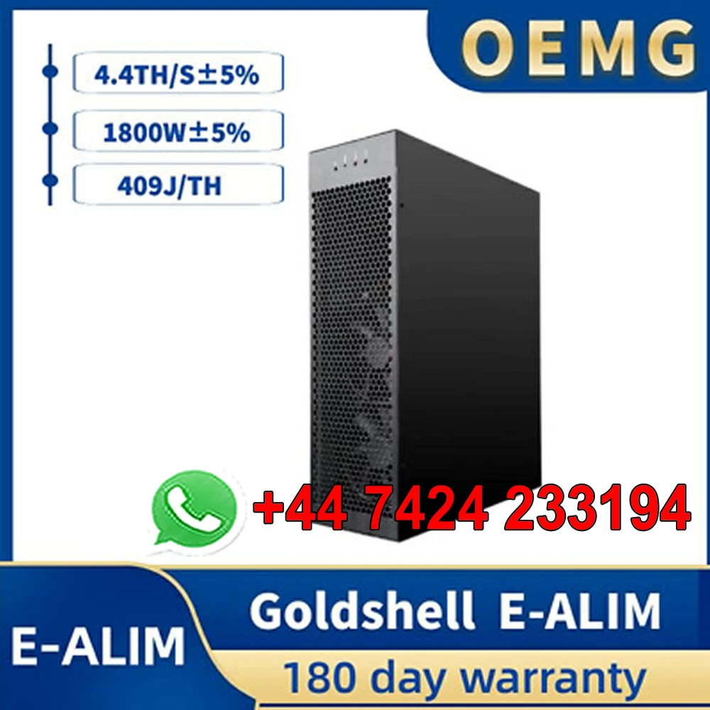 DC BUY 6 GET 4 FREE Goldshell E-AL1M 4.4T 1800W Alph Miner