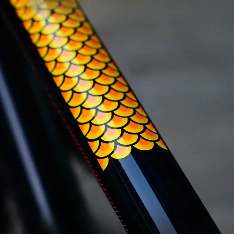 AliExpress NONE 2PCS Dragon Scales Bicycle Frame Stickers Waterproof MTB Bike Top Tube Durable Vinyl Decals Motorcycle Decoration Accessories