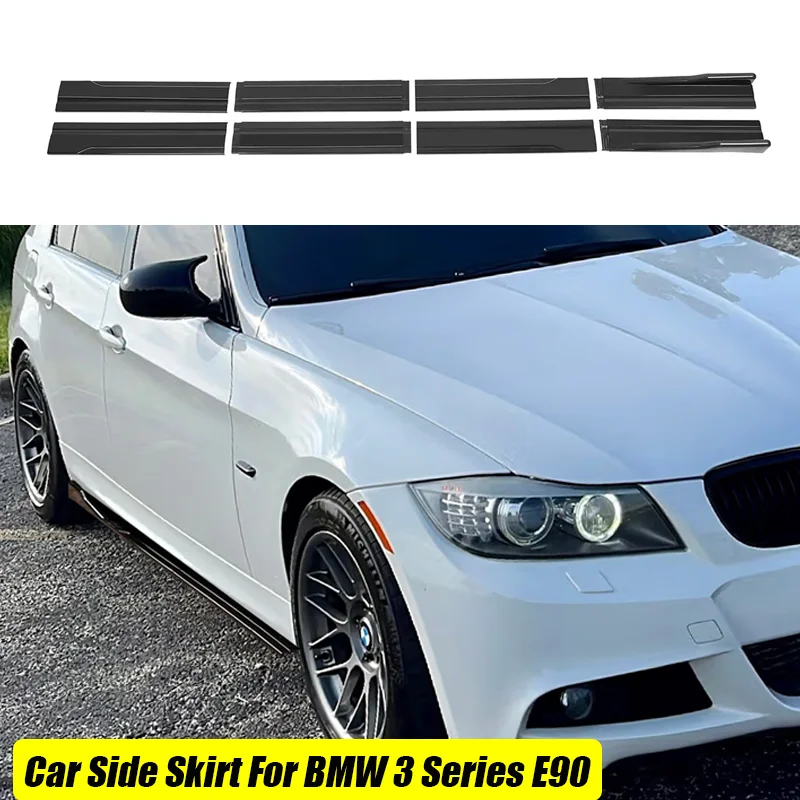 Fits BMW Accessories 3 Series E90 E91 F30 F31 G20 E46 F80 M3 Car Side Skirt Extension Splitters Rocker Panel Splitter Cover 8PCs
