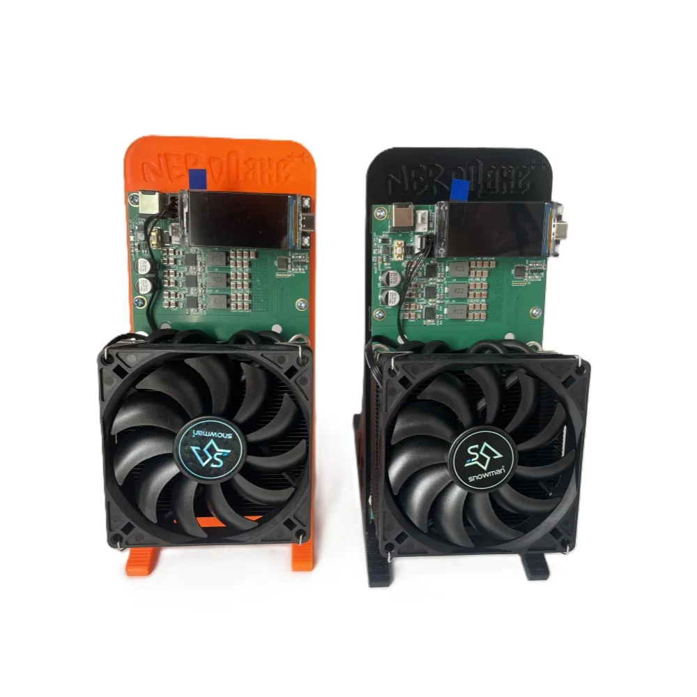 Bitaxe Nerdqaxe ++ 4.8T Bitcoin Miner 4.8TH/s 80W ASIC BTC Solo آلة التعدين 4 × BM1370 رقاقة مفتوحة المصدر التشفير التعدين مع الطاقة