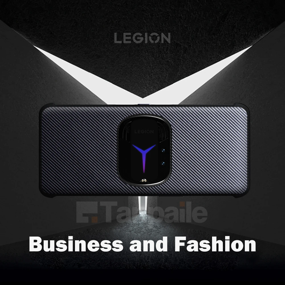 Tanpaile Luxury Ultra Thin Carbon Fiber Texture Leather Case for Lenovo Legion Y90 Y70 LG Wing 5G Shockproof Hard PC Cover