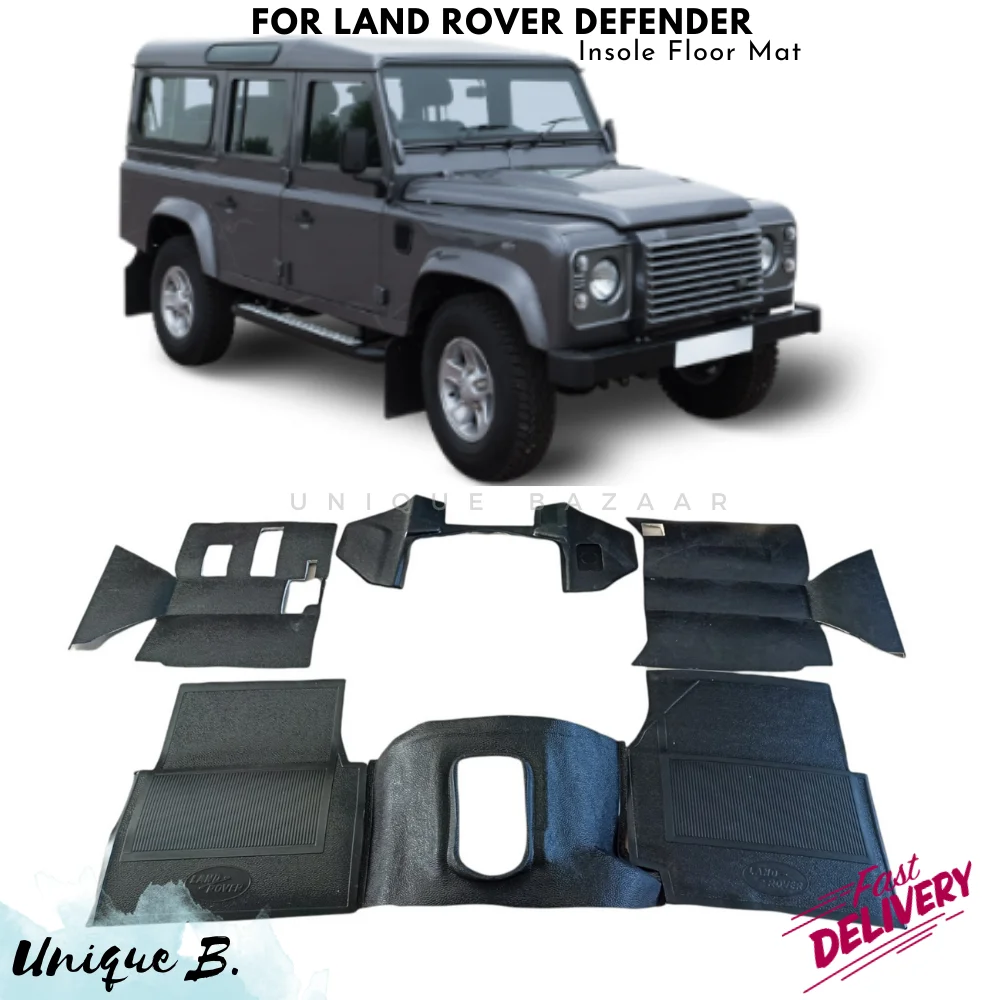 For Land Rover Defender Insole Floor Mat 300 TDI TD5 RN380 Gearbox Compatible 6 Piece Soundproof High Quality