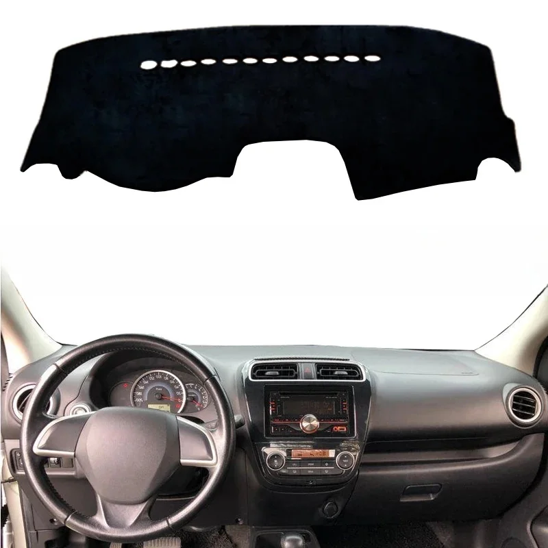 Pokrowiec na deskę rozdzielczą samochodu Dashmat Cape dla Mitsubishi Attrage Space Star 2012 - Present Auto Inner Dashmat Pad Carpet 2017 2018 2019 — zdjęcie 2