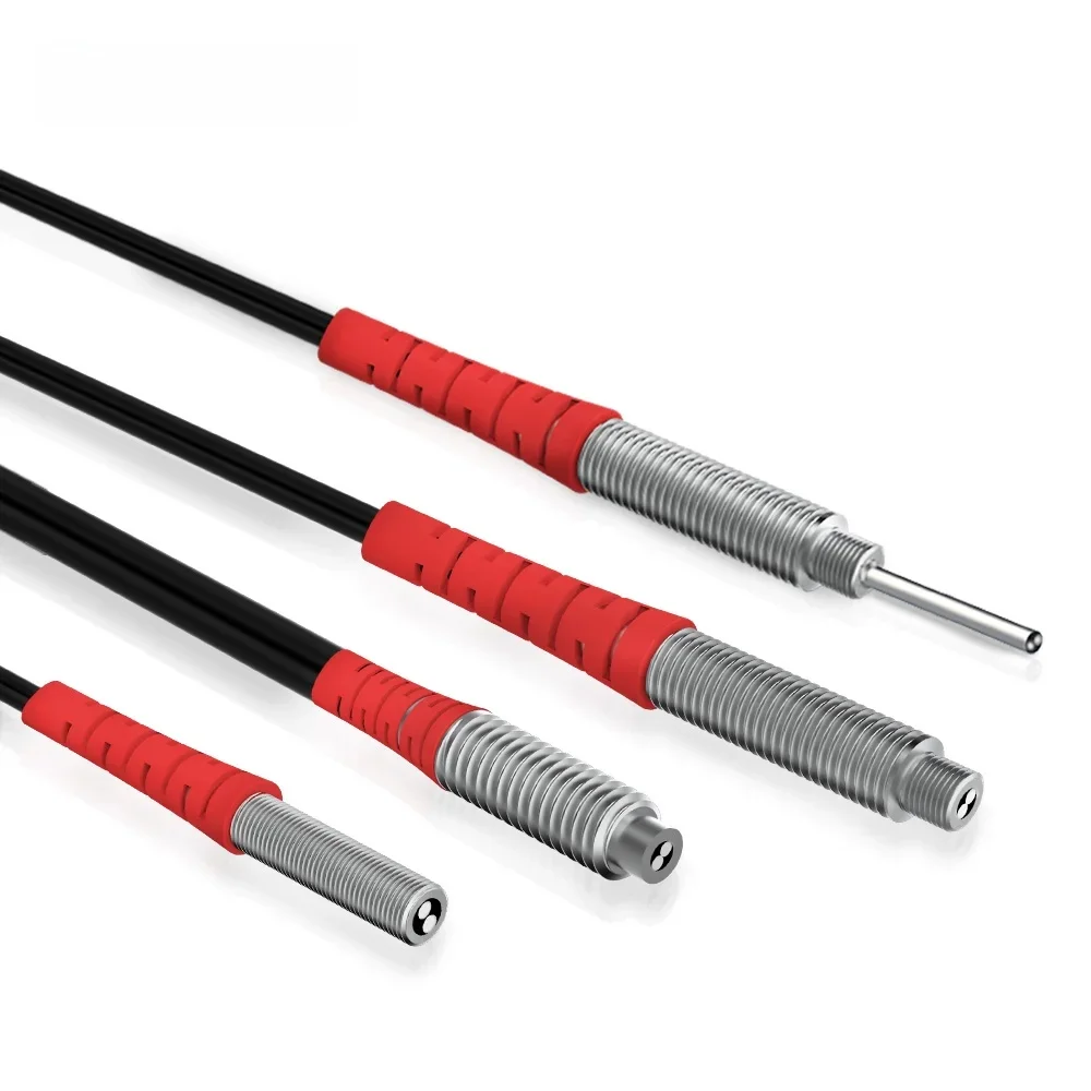 GTRIC sonda czujnika światłowodowego odbicie rozproszone M3 M4 M6 1-2M kabel koncentryczny niekoncentryczny fotoelektryczny optyczny przełącznik zbliżeniowy — zdjęcie produktu 7